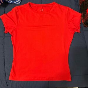 Amazon Essentials Vibrant Red Women's Short Sleeve Tee